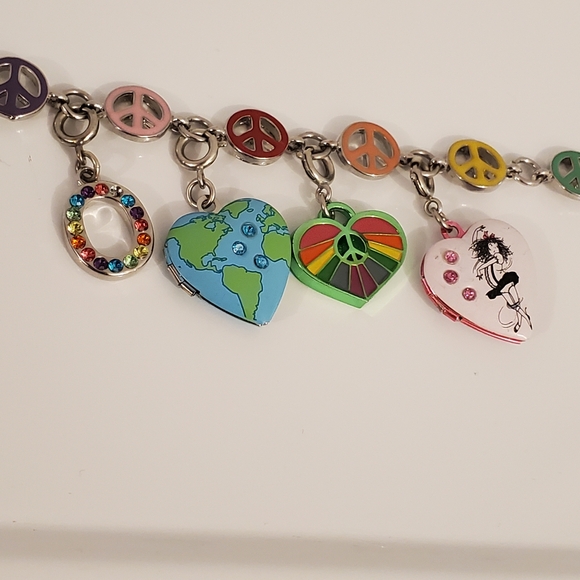 Peace Charm Bracelet Y2K - Picture 6 of 6